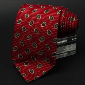 Ermenegildo Zegna Red Disk Neck Tie Classic